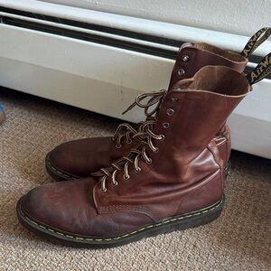 Dr Martens 1460 Pascal Brown Leather Lace-Up Boots